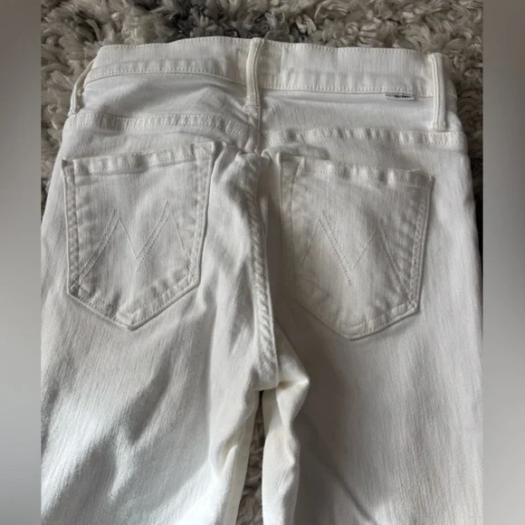 MOTHER The Insider Crop Step Fray Jean